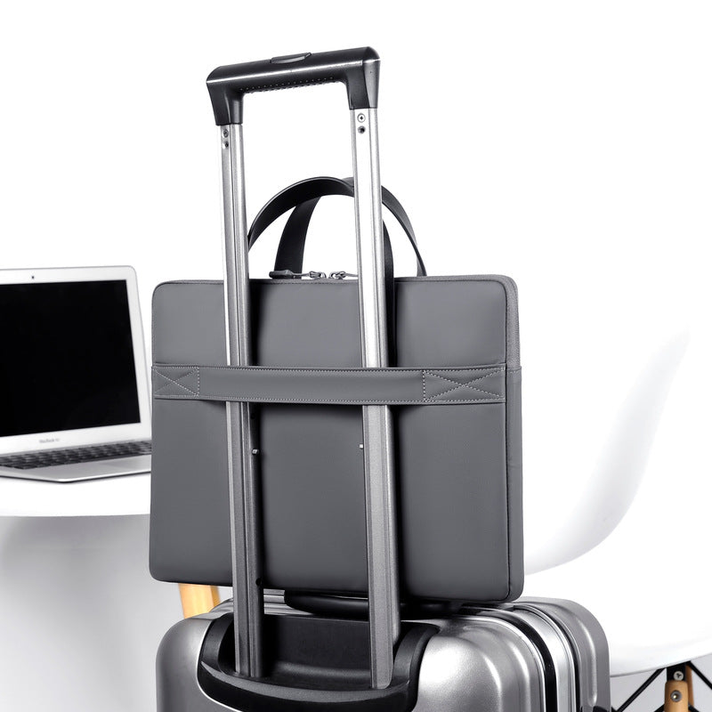 Ultra-Thin Leather Laptop Bag 14–15.6 Inch Sleeve