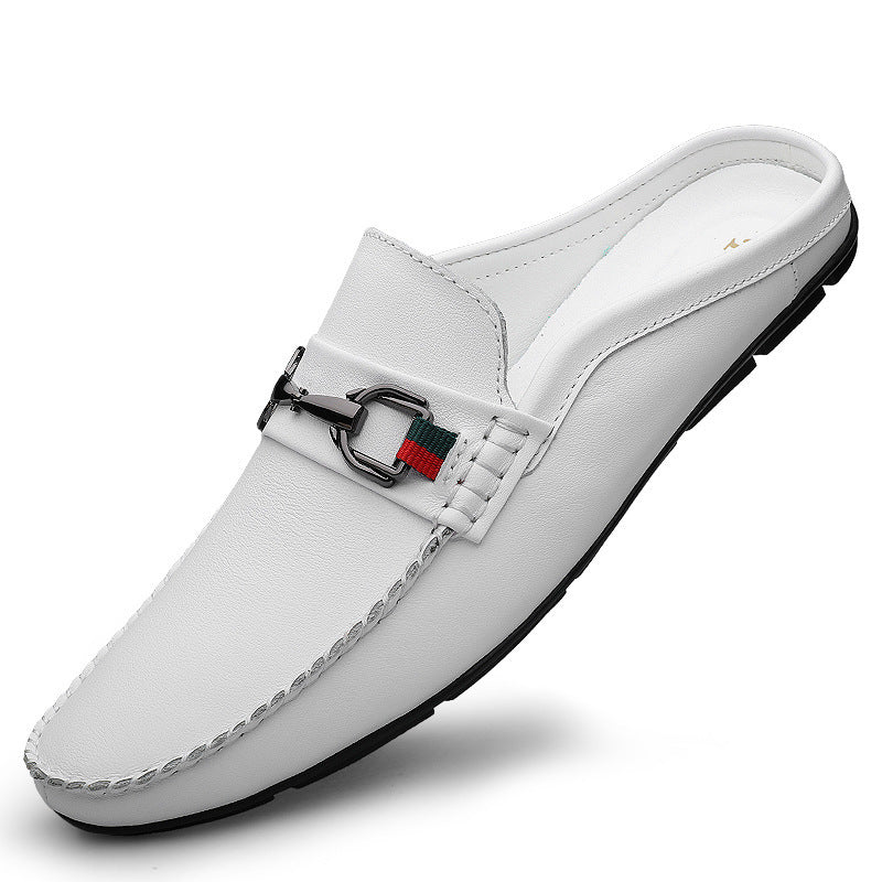 White (Glossy) men's formal shoes - leather dress shoes for office and business occasions
