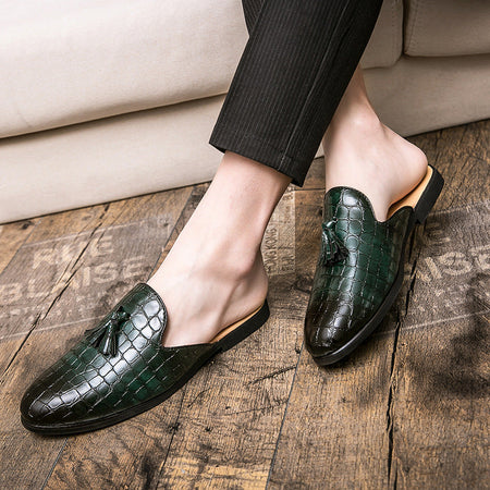 Black men's formal shoes - leather dress shoes for office and business occasions