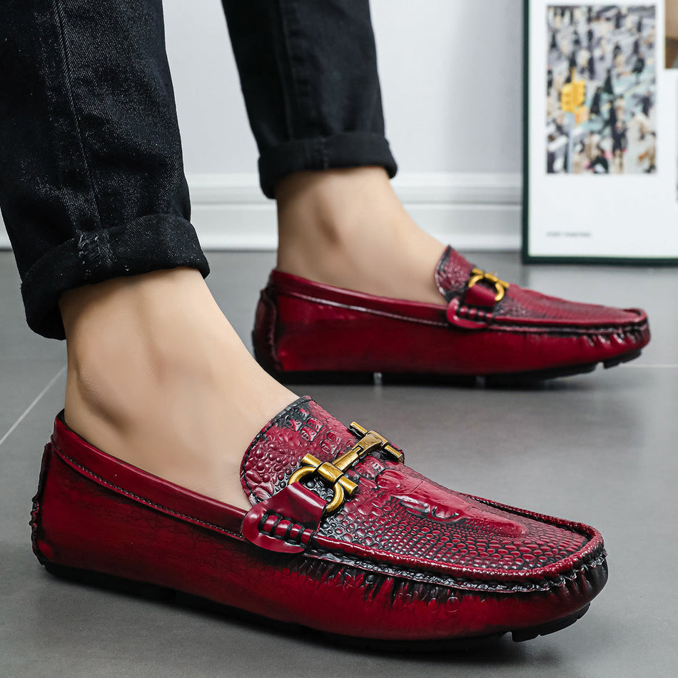 The Serpent-Flex – Men’s "British-Soul" Snakeskin Microfiber