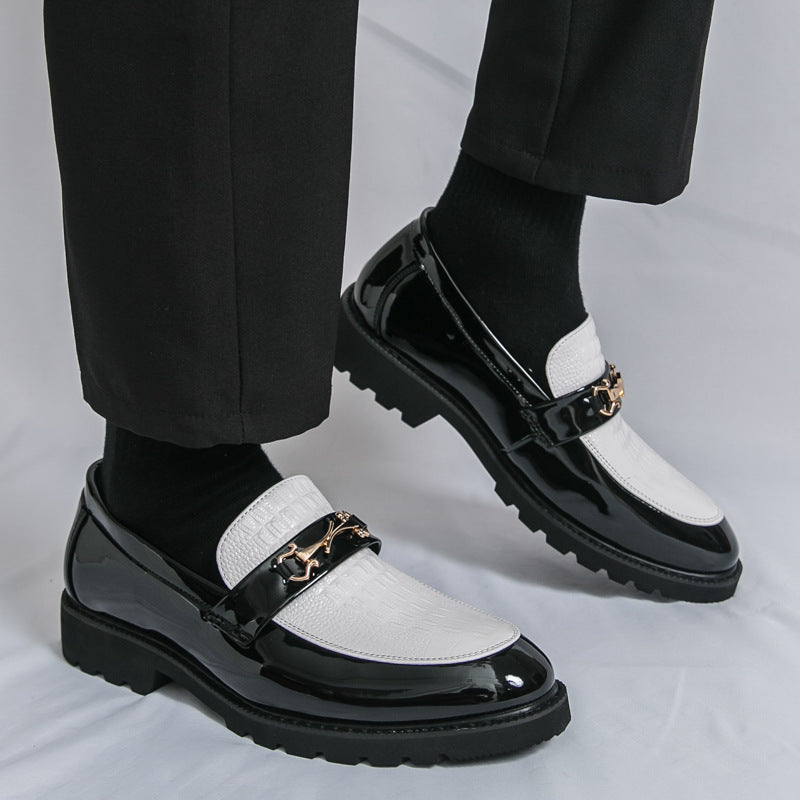 Black men's formal shoes - leather dress shoes for office and business occasions