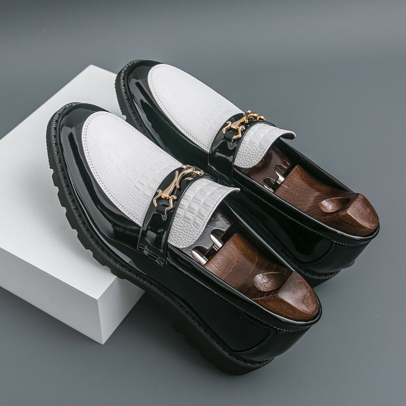 The Glass-City – Men’s British-Style Lacquered Leather Formal