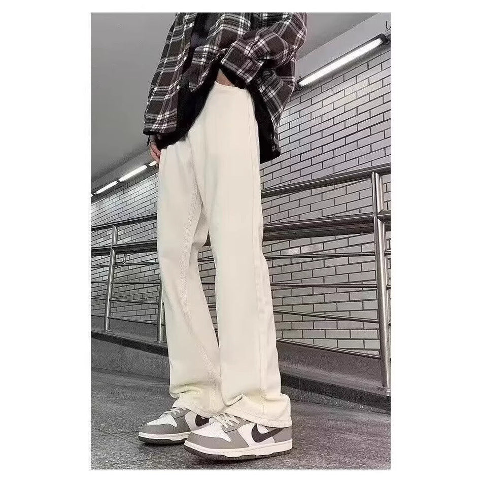 Black【T072】Xk men's jeans - casual denim trousers with comfortable fit for everyday wear