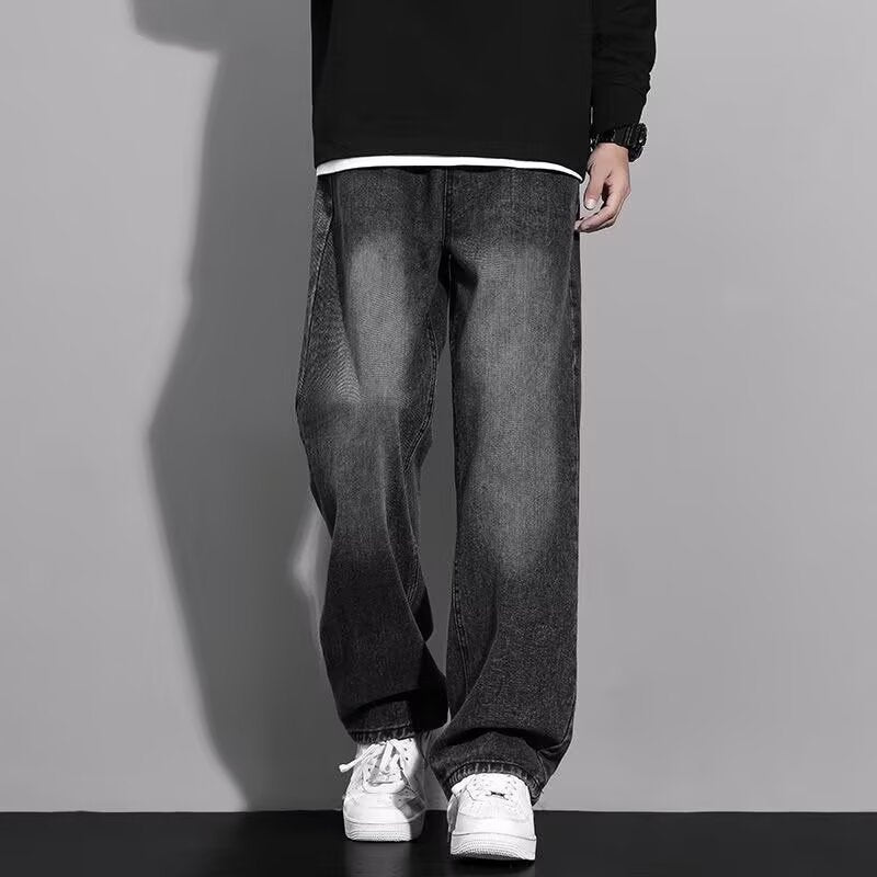 Black【】Xk men's jeans - casual denim trousers with comfortable fit for everyday wear