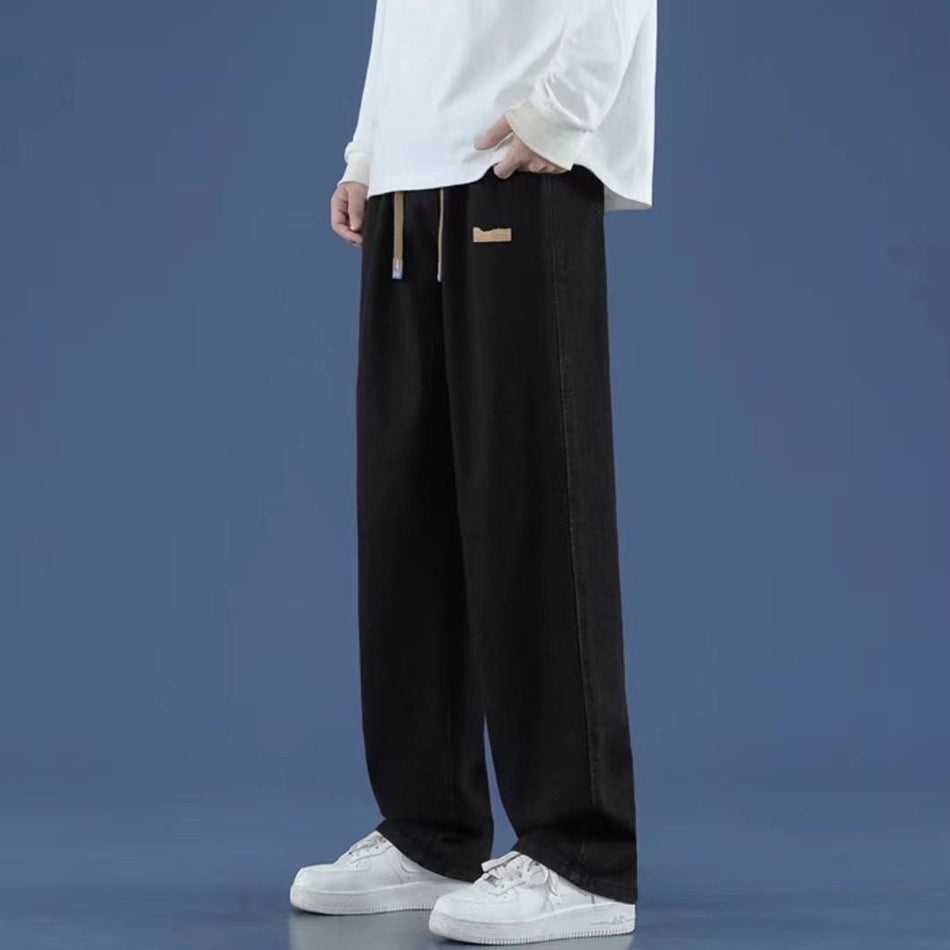 Black [Xk115]] men's jeans - casual denim trousers with comfortable fit for everyday wear