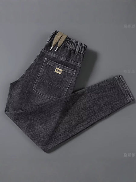 Black Gray【G61】Xk men's jeans - casual denim trousers with comfortable fit for everyday wear