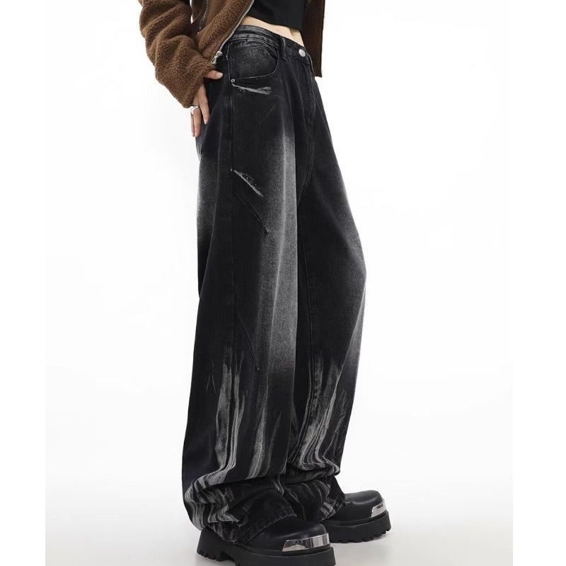 Men’s Tie-Dye Gradient Jeans – Retro Street Fashion