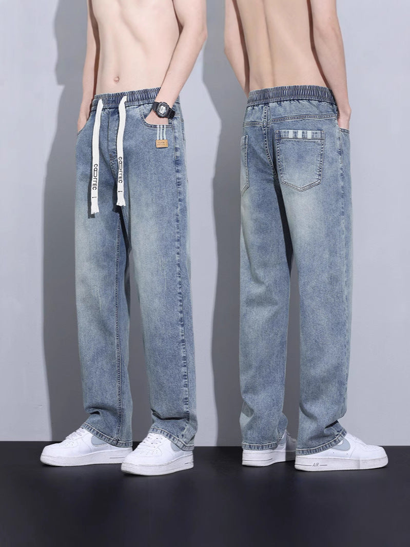 Men’s Loose Wide-Leg Jeans – 2025 Trendy Casual Pants