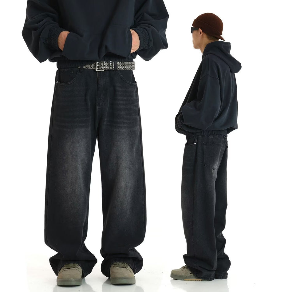 Black【T809】Xk men's jeans - casual denim trousers with comfortable fit for everyday wear