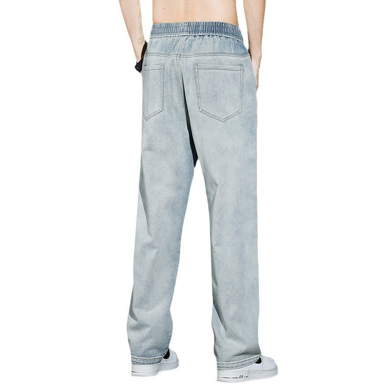 Black【K840】Xz men's jeans - casual denim trousers with comfortable fit for everyday wear