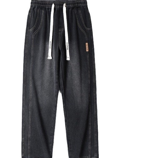 Black【K840】Xz men's jeans - casual denim trousers with comfortable fit for everyday wear