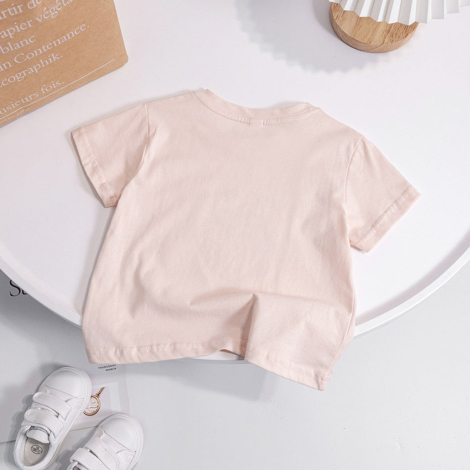 Girls Cotton Summer T-Shirt – Simple Casual Top – T-Shirts – Image 2