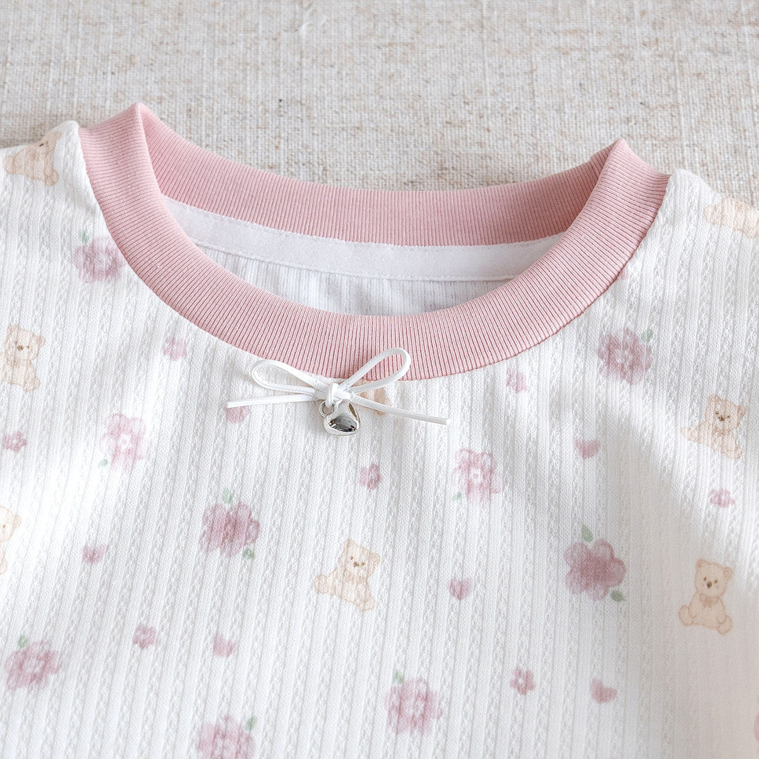 Girls Bubble Sleeve Floral T-Shirt – Cute Summer Top – T-Shirts – Image 3