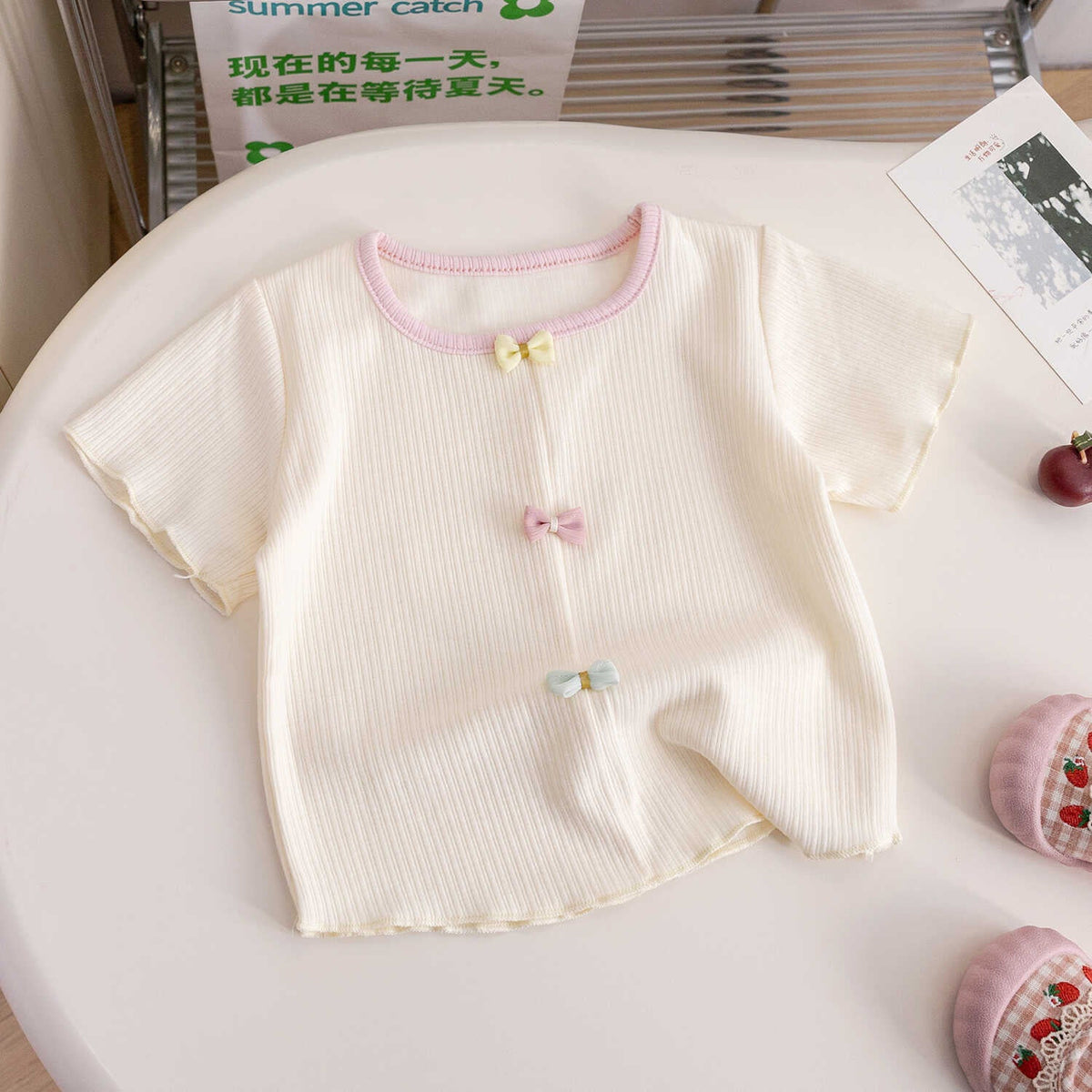 Girls Summer Short Sleeve T-Shirt – Soft Casual Top – T-Shirts – Image 4
