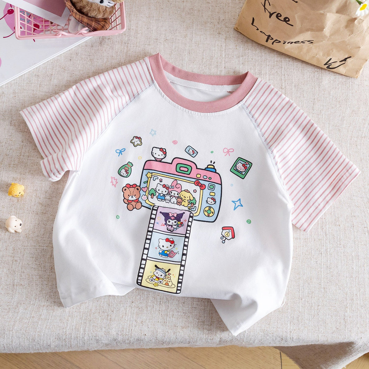Baby Girl Cartoon T-Shirt – Cute Summer Casual Top – T-Shirts – Image 1