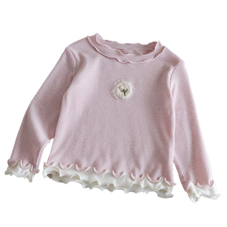 Girls Cotton Lace Long Sleeve Top – Spring Casual Wear – T-Shirts – Image 5