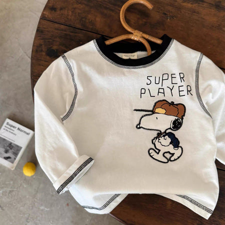 Kids Cartoon Long Sleeve T-Shirt – Trendy Spring Top – T-Shirts – Image 2