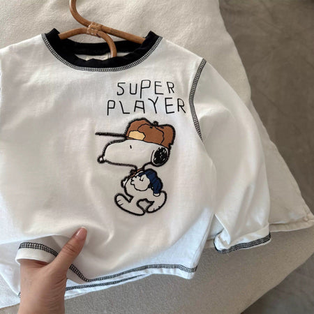 Kids Cartoon Long Sleeve T-Shirt – Trendy Spring Top – T-Shirts – Image 4