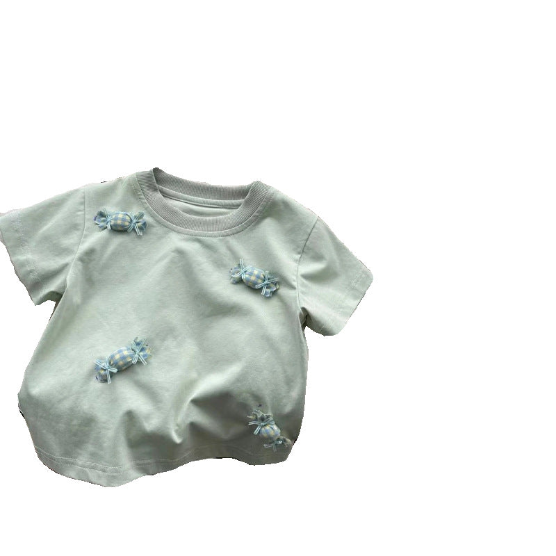 Girls Korean Style Plain T-Shirt – Cute Summer Top – T-Shirts – Image 5