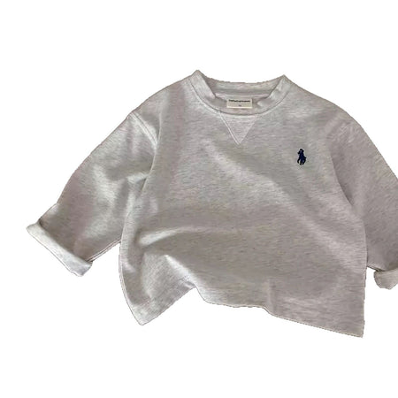 Kids Cotton Long Sleeve T-Shirt – Simple Korean Style – T-Shirts – Image 5