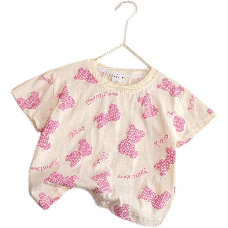 Girls Korean Style Cotton T-Shirt – Cute Summer Top – T-Shirts – Image 5