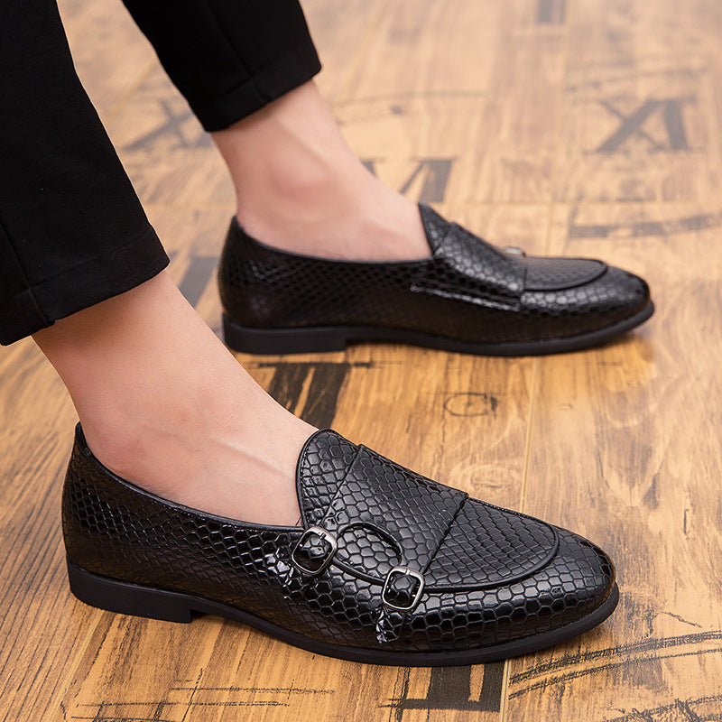 Black men's formal shoes - leather dress shoes for office and business occasions