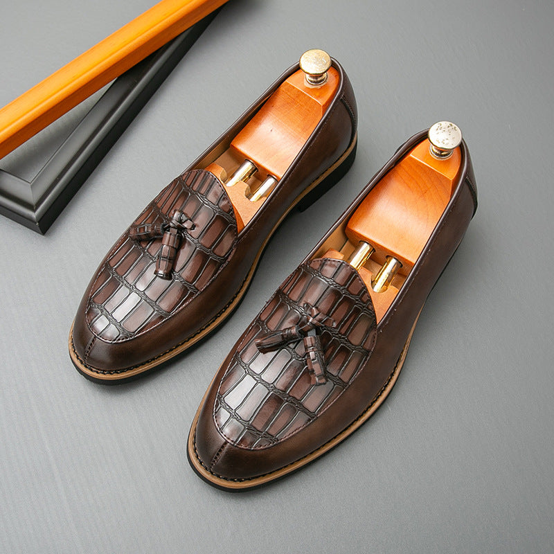 Black men's formal shoes - leather dress shoes for office and business occasions