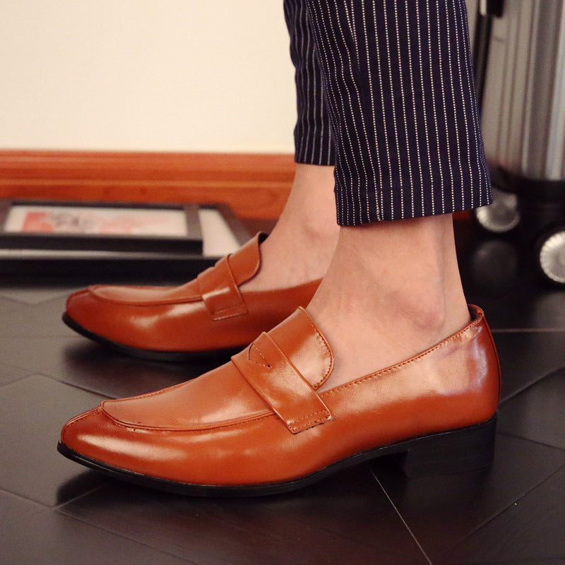 Black men's formal shoes - leather dress shoes for office and business occasions