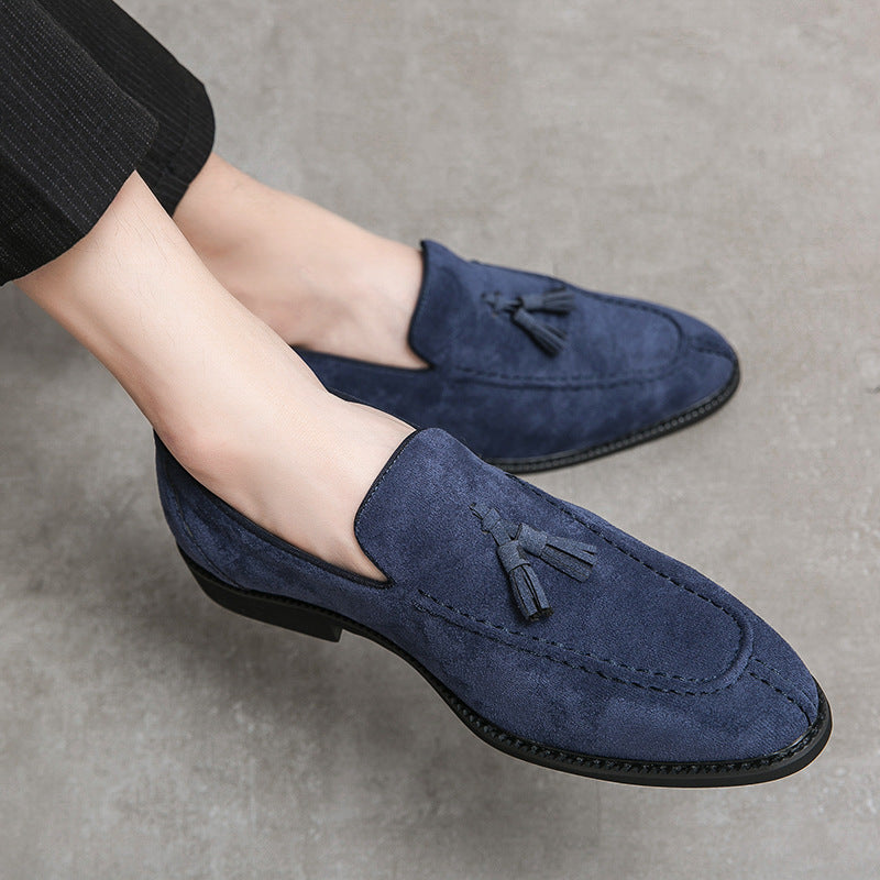 The Regent-Suede – Cross-Border "Fringed" Pointed Loafers |