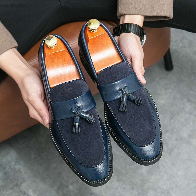 Black men's formal shoes - leather dress shoes for office and business occasions