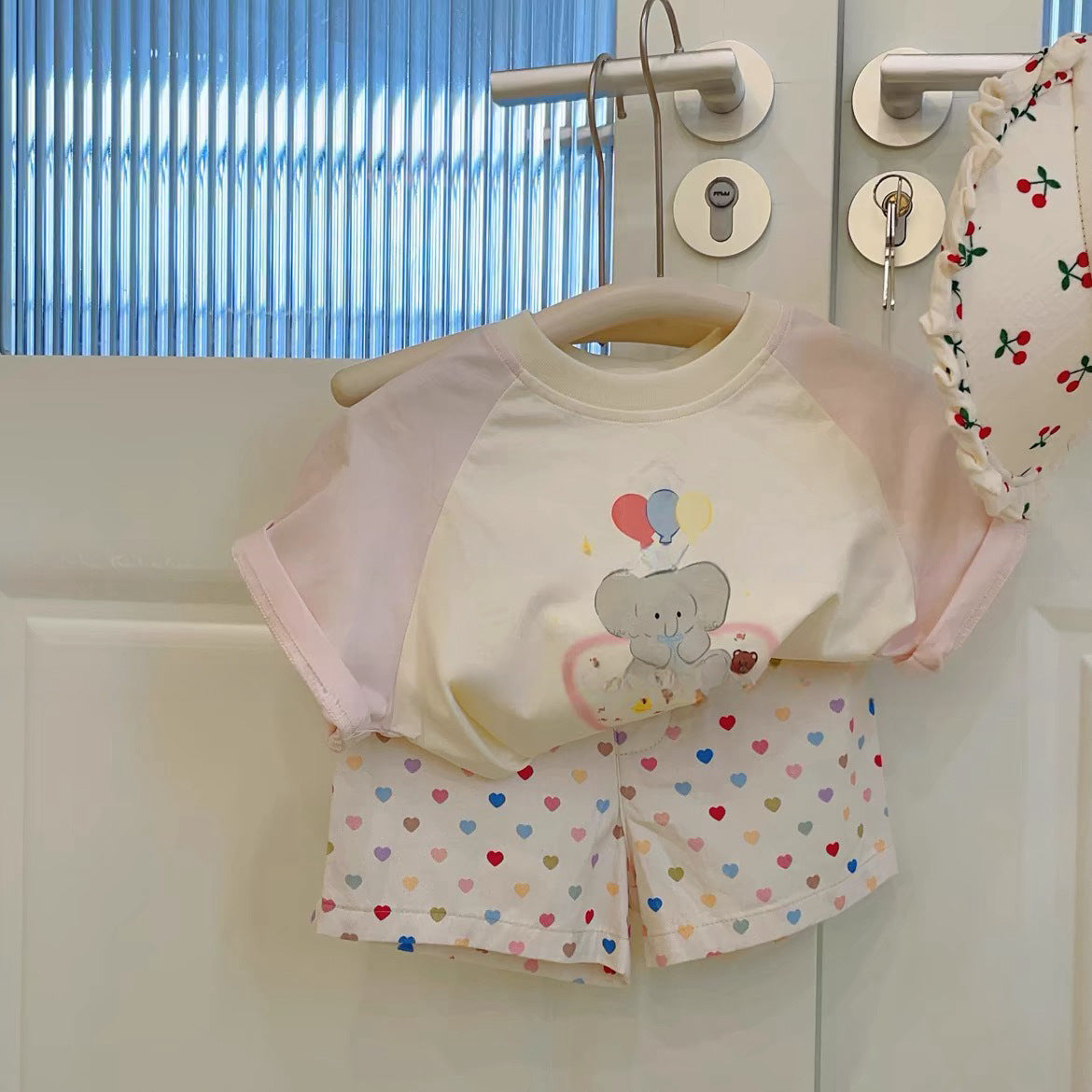 Girls Korean Summer Shorts Set – Cute Casual Outfit – Outfit Sets – Image 1