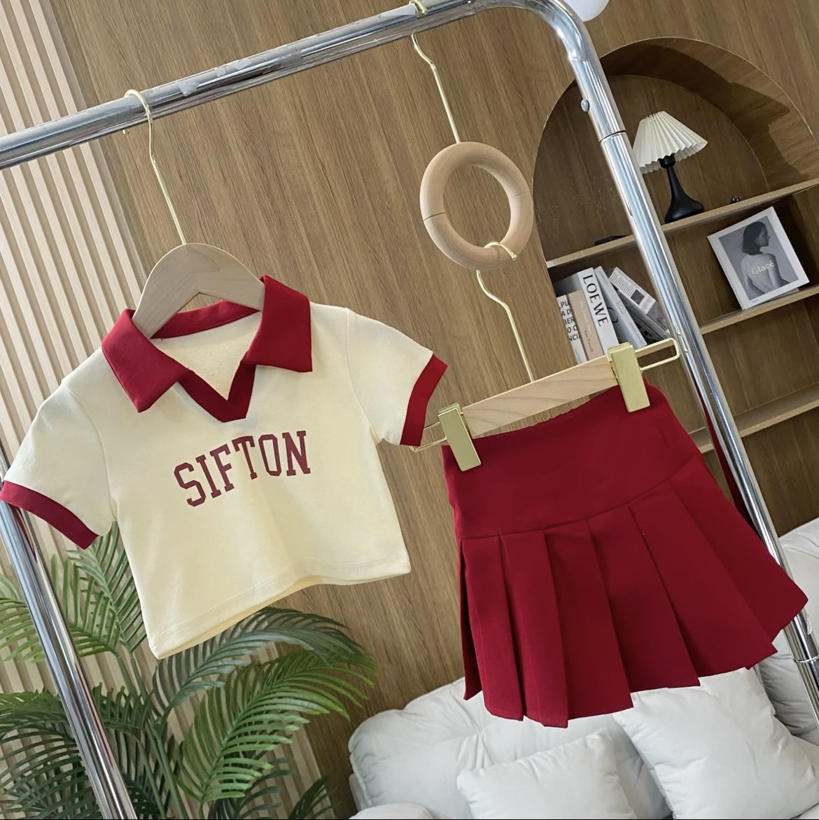 Girls Preppy Polo & Pleated Skirt – Stylish Summer Set – Outfit Sets – Image 2