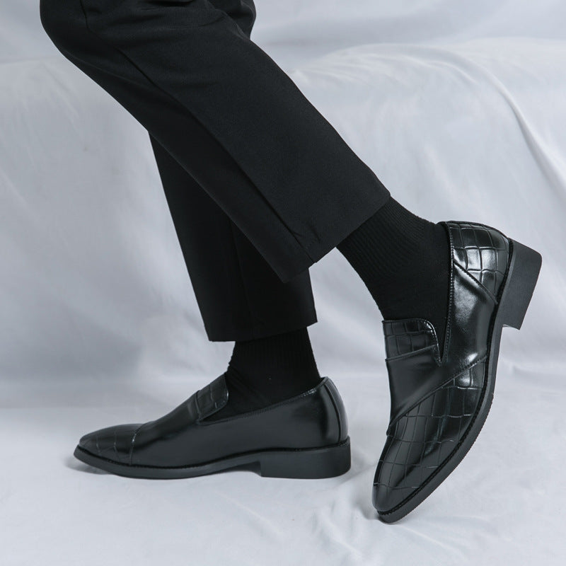 The Euro-Stitch – European Station Embossed Loafers | Korean