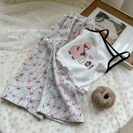 Girls Knitted Cardigan Set – Stylish Summer Outfit – Outfit Sets – Image 1