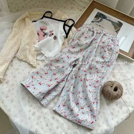 Girls Knitted Cardigan Set – Stylish Summer Outfit – Outfit Sets – Image 2