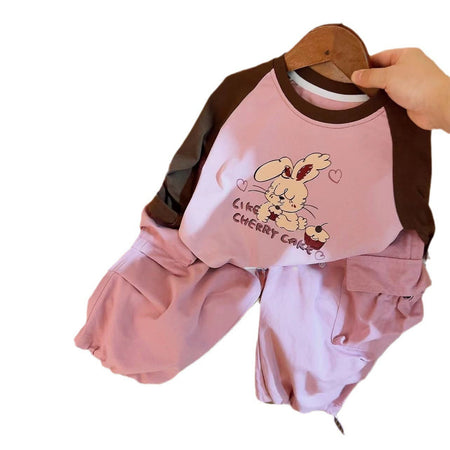 Girls T-Shirt & Overalls Set – Trendy Autumn Outfit – Outfit Sets – Image 5