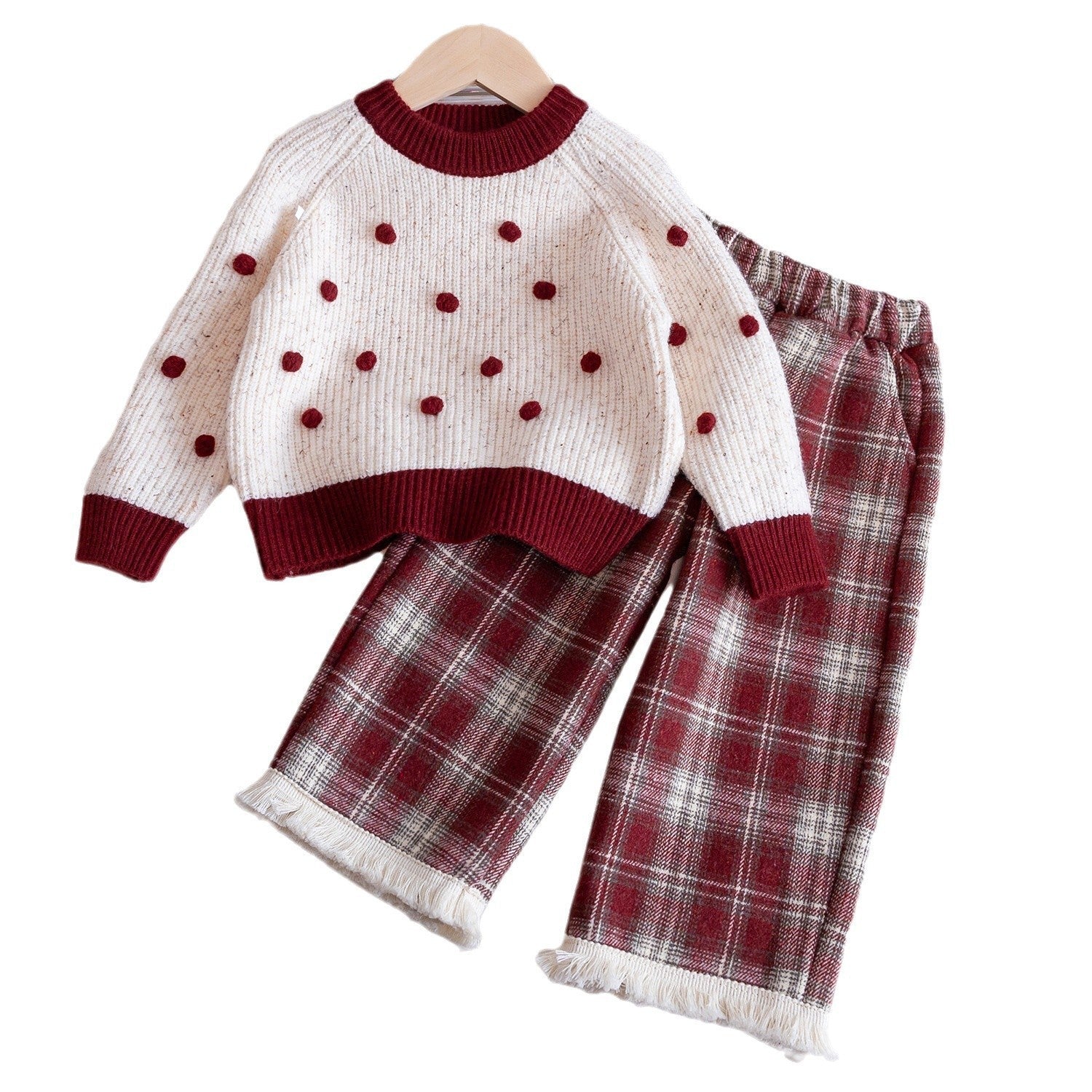 Girls Fleece Knitwear Set – Warm Winter Two-Piece Outfit – Outfit Sets – Image 5