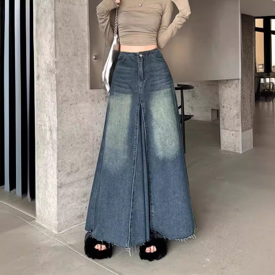 American High-Street Wide-Leg Jeans