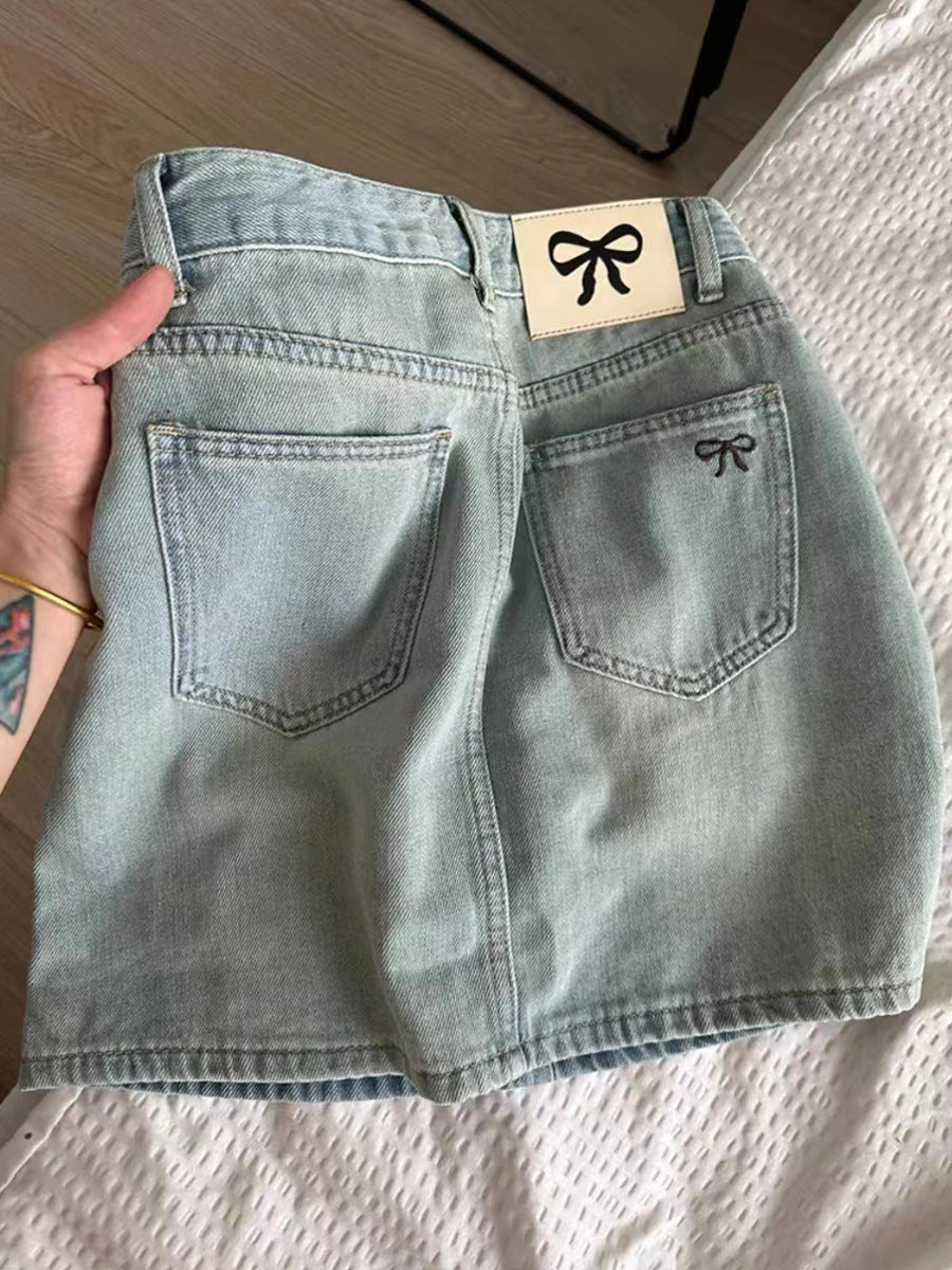 Plus-Size Vintage Denim Mini
