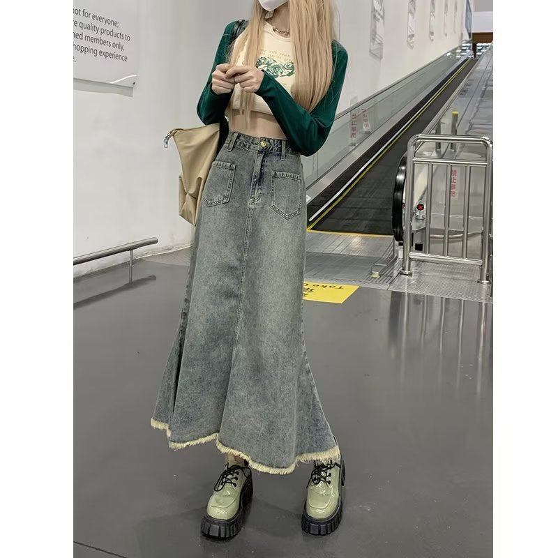 "Chubby Sister" American Retro Fishtail Midi