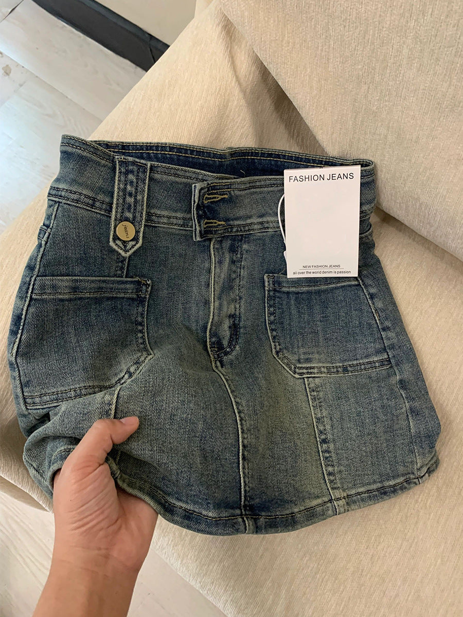 Plus-Size "Active Stretch" Denim Mini