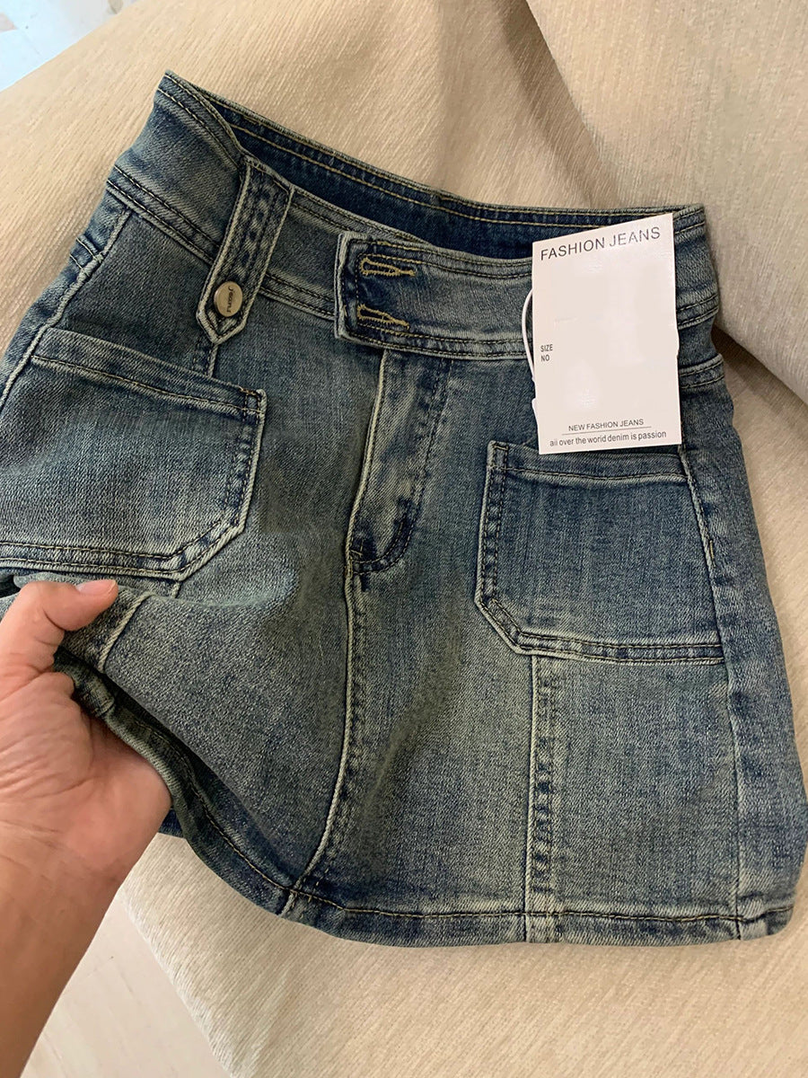 Plus-Size "Active Stretch" Denim Mini