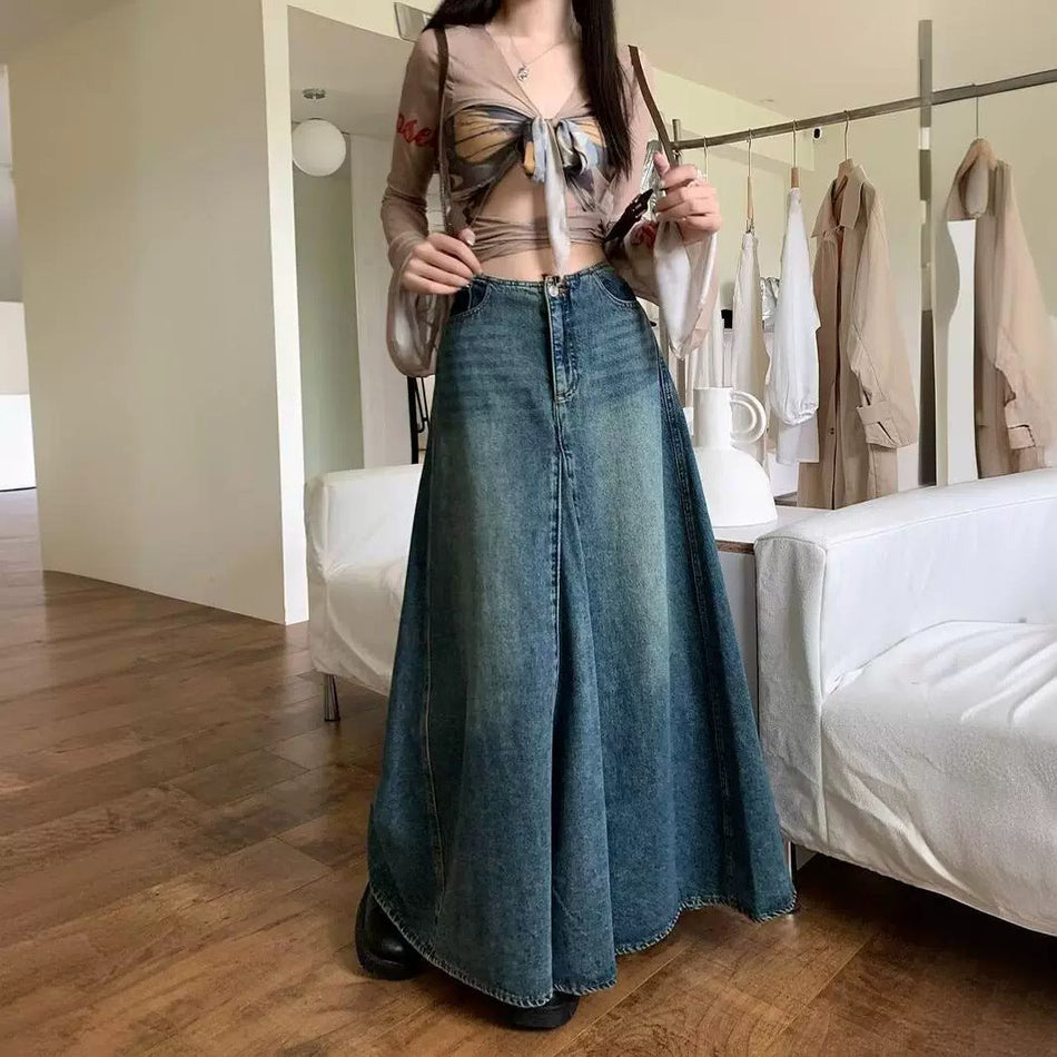 Autumn "Old-School" Denim Maxi
