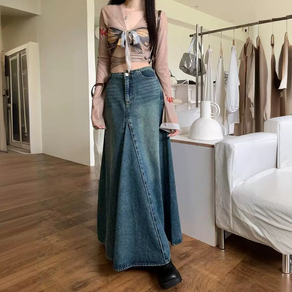Autumn "Old-School" Denim Maxi