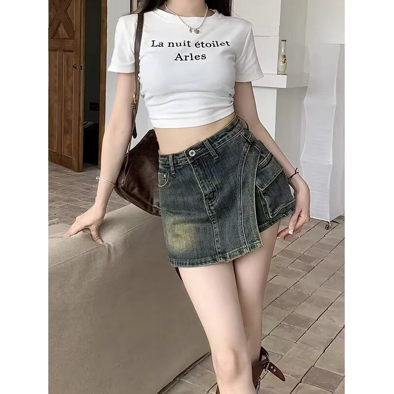 Vintage "Little Denim" Skort