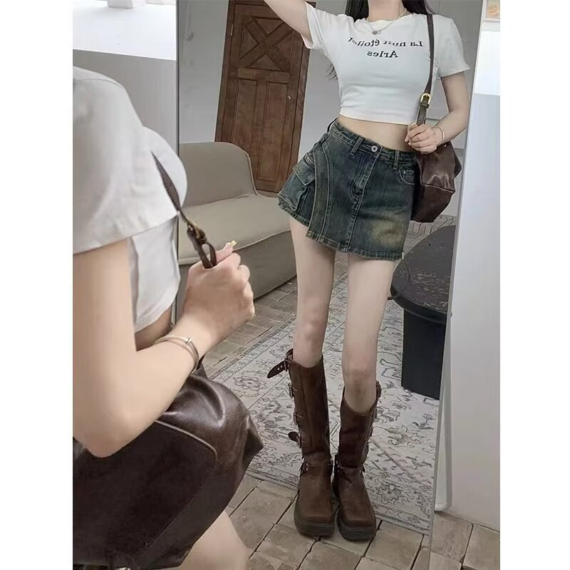 Vintage "Little Denim" Skort