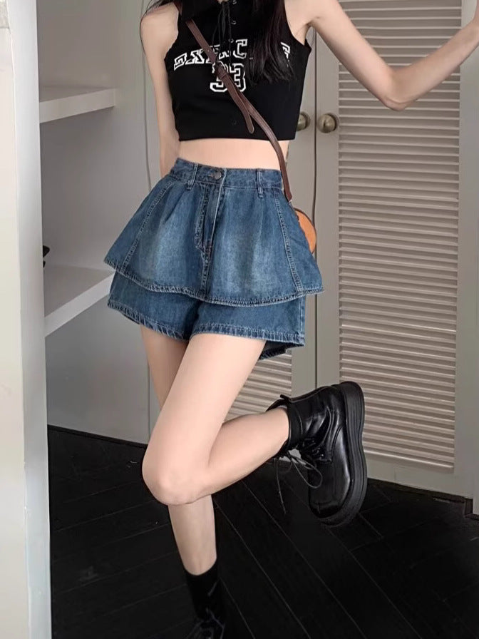 "Designed" Anti-Exposure Summer Skort