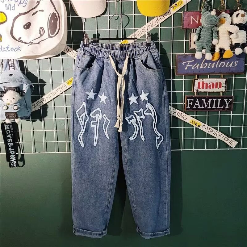 Blue [] Hw men's jeans - casual denim trousers with comfortable fit for everyday wear