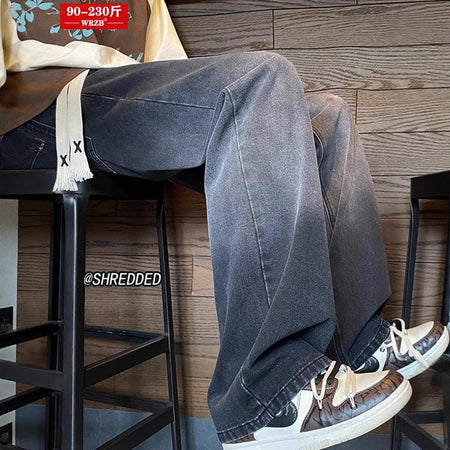 Black Gray [] Xyp men's jeans - casual denim trousers with comfortable fit for everyday wear