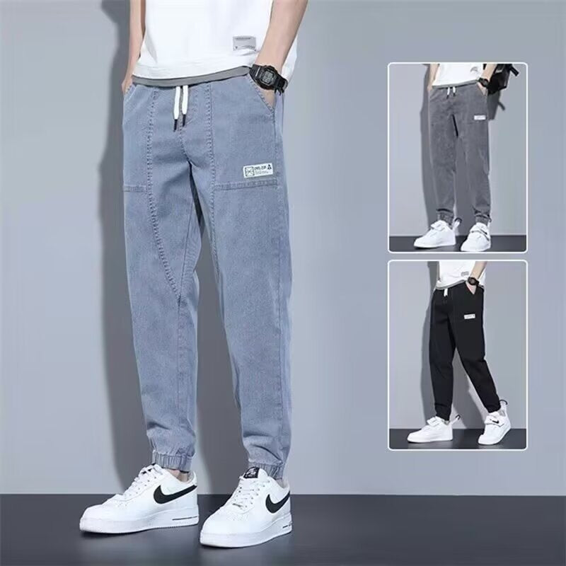 Black【G66】Xk men's jeans - casual denim trousers with comfortable fit for everyday wear